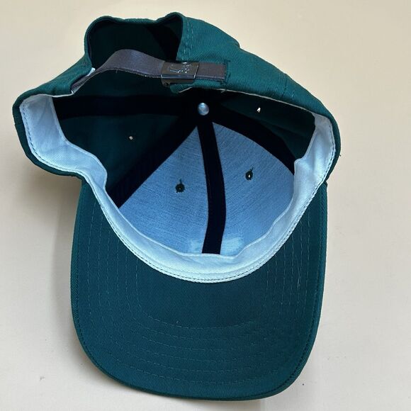 Masters Hat Cap Golf Augusta National Embroidered Green Strapback Leather Logo - Picture 3 of 6